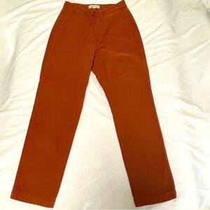 MADEWELL Women’s Straight Jeans Burnt Orange Size 25